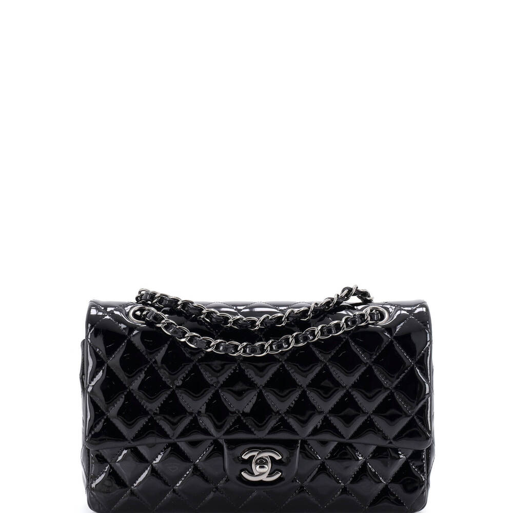 Chanel Medium Classic Double Flap Bag Quilted Patent